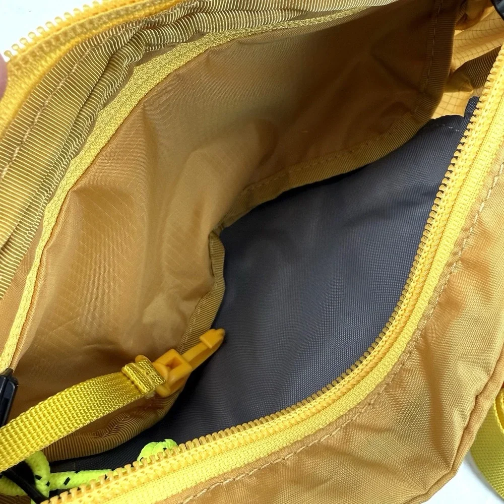 LL Bean Stowaway Bag Yellow Nylon Waist Pack Ultralight Outdoor Hiking New